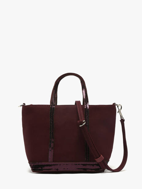 Cross Body Tas Baby Cabas Pailletten Vanessa bruno Rood cabas 1V40410 ander zicht 3