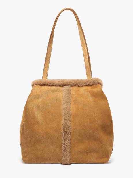 Schoudertas Cabas Leder Vanessa bruno Beige cabas 10V40873