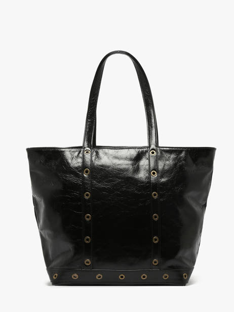 Schoudertas Le Cabas M In Gekreukeld Leder Vanessa bruno Zwart cabas cuir 82V40378