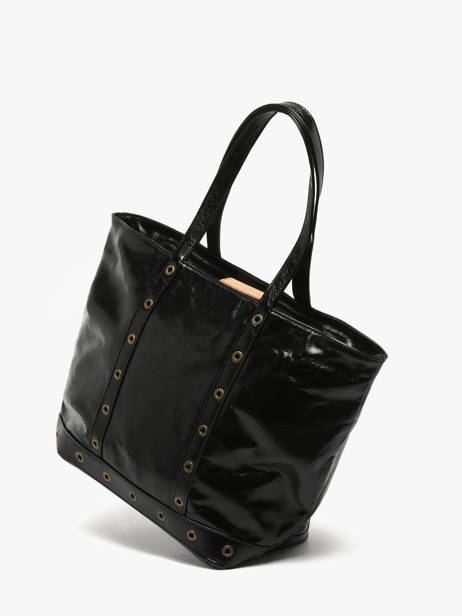 Schoudertas Le Cabas M In Gekreukeld Leder Vanessa bruno Zwart cabas cuir 82V40378 ander zicht 2