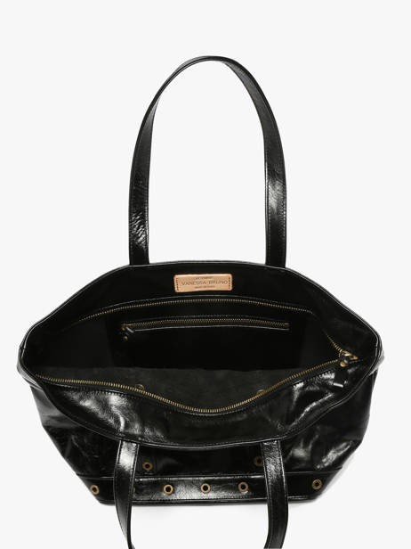 Schoudertas Le Cabas M In Gekreukeld Leder Vanessa bruno Zwart cabas cuir 82V40378 ander zicht 3