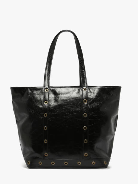 Schoudertas Le Cabas M In Gekreukeld Leder Vanessa bruno Zwart cabas cuir 82V40378 ander zicht 4