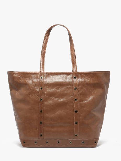 Sac Porté épaule Cabas Cuir Vanessa bruno Marron cabas cuir 82V40409 vue secondaire 3