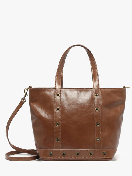 Sac Port Main Cabas Cuir Cuir Vanessa bruno Marron cabas cuir 82V40435