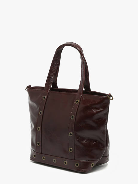 Handtas Cabas Cuir Leder Vanessa bruno Rood cabas cuir 82V40435 ander zicht 1