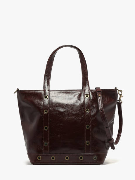 Handtas Cabas Cuir Leder Vanessa bruno Rood cabas cuir 82V40435 ander zicht 3