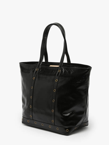 Handtas Le Cabas S In Gekreukeld Leder Vanessa bruno Zwart cabas cuir 82V40409 ander zicht 2