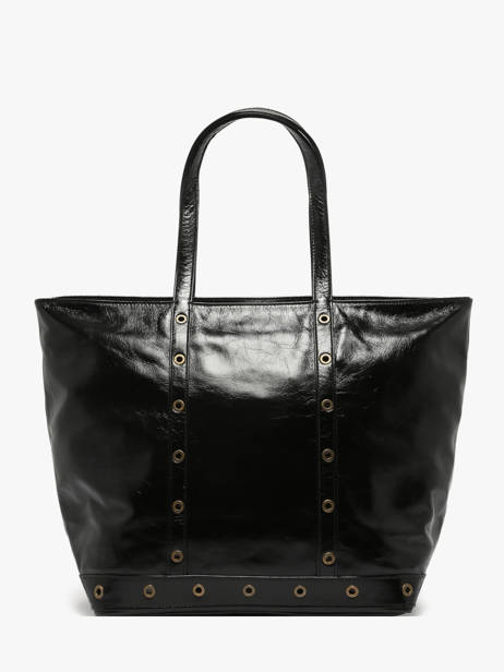 Handtas Le Cabas S In Gekreukeld Leder Vanessa bruno Zwart cabas cuir 82V40409 ander zicht 4