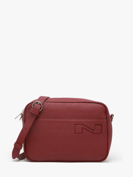 Sac Bandoulière N City Louvain Cuir Nathan baume Rouge n city 7