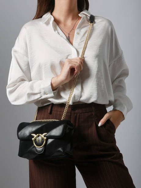 Cross Body Tas Love Bag Puff Leder Pinko Zwart love bag puff A2JY ander zicht 1