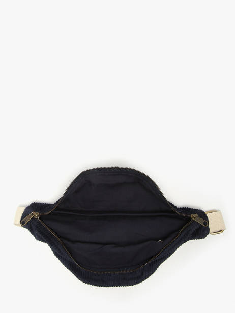 Heuptasje Hindbag Blauw velours V ander zicht 3