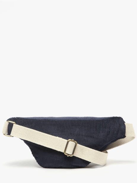 Heuptasje Hindbag Blauw velours V ander zicht 4