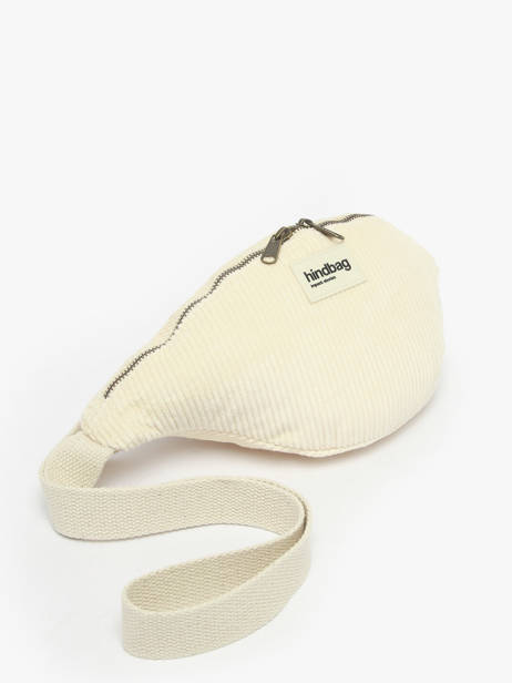 Sac Banane Hindbag Beige velours V vue secondaire 2