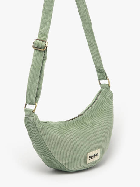 Heuptasje Velours Ribfluweel Hindbag Groen velours V ander zicht 2