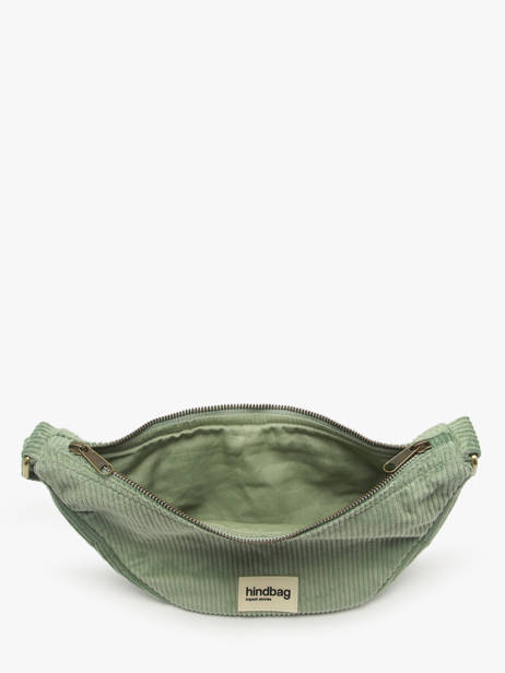 Heuptasje Velours Ribfluweel Hindbag Groen velours V ander zicht 3