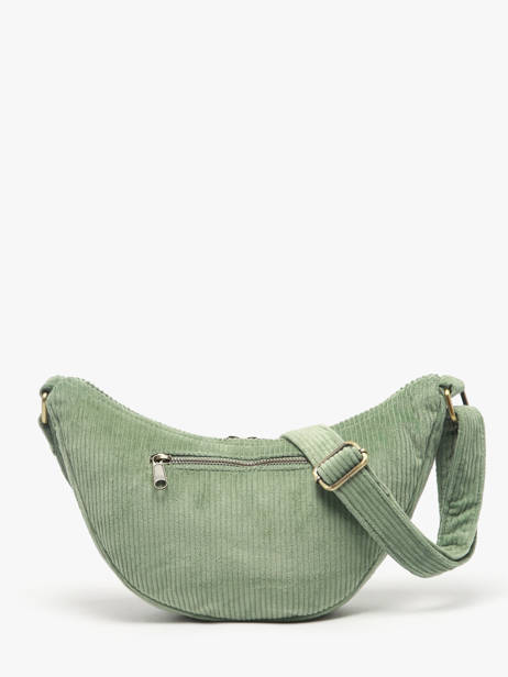 Heuptasje Velours Ribfluweel Hindbag Groen velours V ander zicht 4