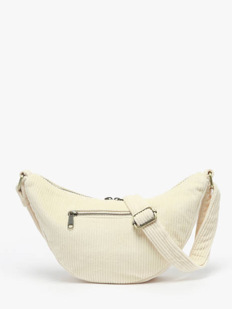 Sac Banane Velours Velours Côtelé Hindbag Beige velours V vue secondaire 3