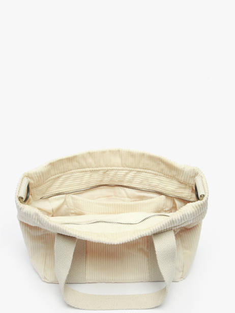 Sac Porté Main Velours Velours Côtelé Hindbag Beige velours V vue secondaire 3