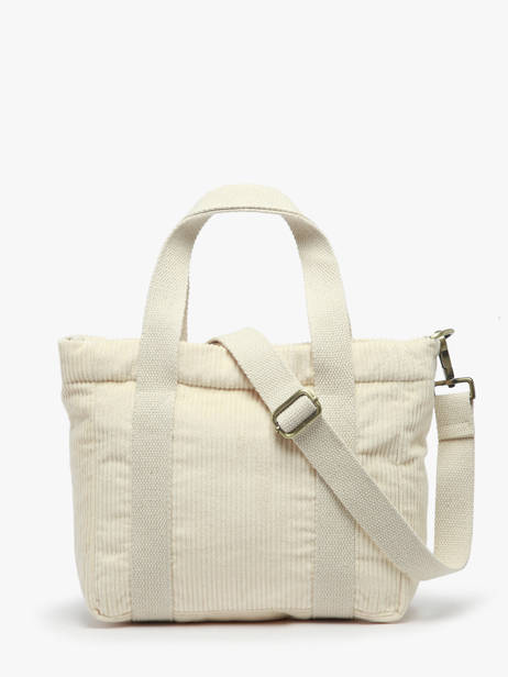 Sac Porté Main Velours Velours Côtelé Hindbag Beige velours V vue secondaire 4