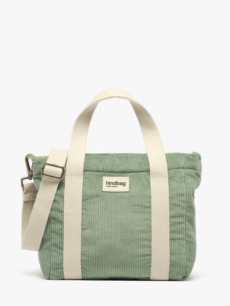 Sac Porté Main Velours Velours Côtelé Hindbag Vert velours V