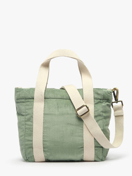 Sac Porté Main Velours Velours Côtelé Hindbag Vert velours V vue secondaire 3