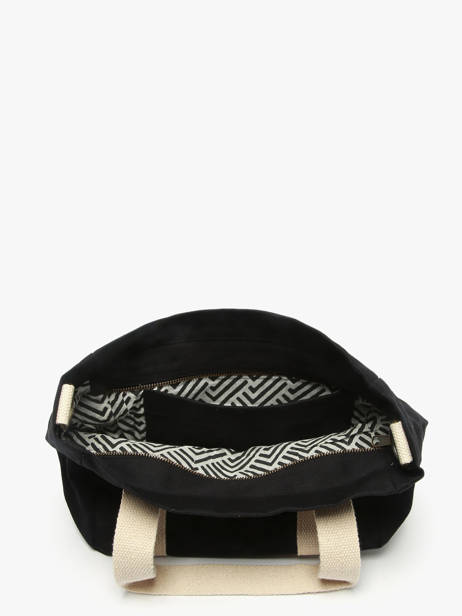 Sac Porté Main Best Seller Coton Hindbag Noir best seller LOUISE vue secondaire 2