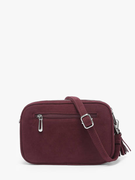 Cross Body Tas Velvet Miniprix Rood velvet F7511 ander zicht 3