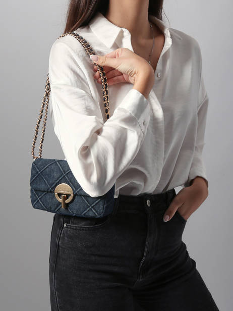 Cross Body Tas S Moon Denim Vanessa bruno Blauw moon 14V40326 ander zicht 1