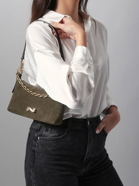 Cross Body Tas Betty Suède Leder Nathan baume Groen vogue - 00031-05 ander zicht 1