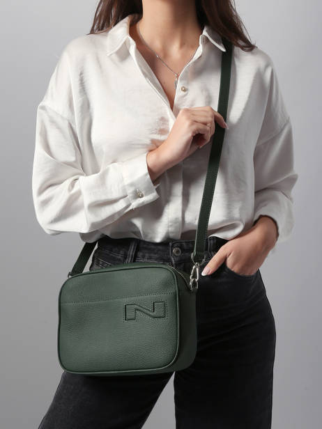 Sac Bandoulière N City Louvain Cuir Nathan baume Vert n city 7 vue secondaire 1