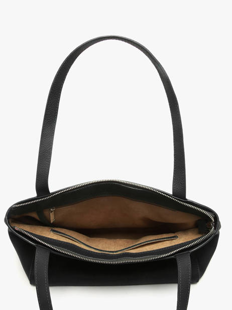 Schoudertas Madeleine Leder Nathan baume Zwart candy 8 ander zicht 3