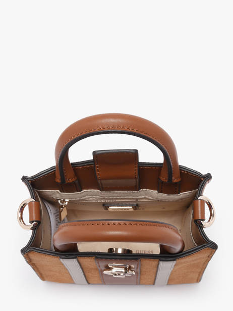 Sac Bandoulière Erenia Cuir Guess Marron erenia SB783875 vue secondaire 3