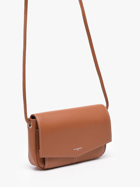 Cross Body Tas Charlotte Leder Le tanneur Bruin charlotte TOTT3C01 ander zicht 1