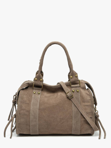 Schoudertas Velvet Leder Milano Bruin velvet VE24094 ander zicht 3