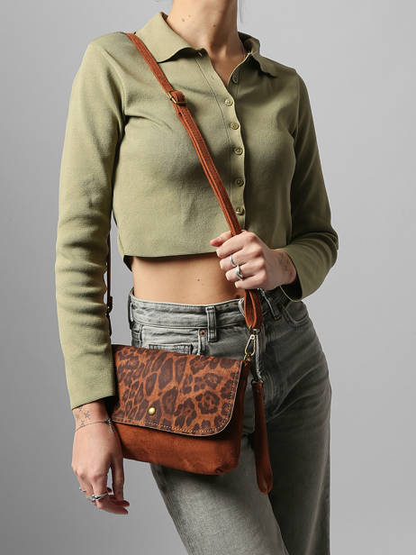 Sac Bandoulière Leopard Miniprix Rouge leopard 19623 vue secondaire 1