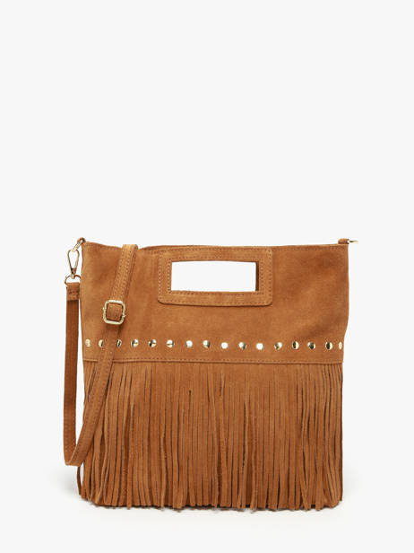 Sac Bandoulière Velvet Milano Marron velvet VE25091