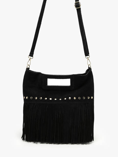 Sac Bandoulière Velvet Milano Noir velvet VE25091 vue secondaire 2