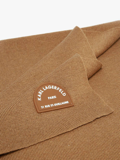 Écharpe Rue St Guillaume Karl lagerfeld Marron rsg A4W33113 vue secondaire 1