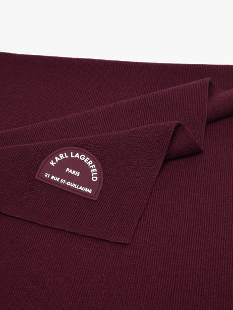 Écharpe Rue St Guillaume Karl lagerfeld Violet rsg A4W33113 vue secondaire 1