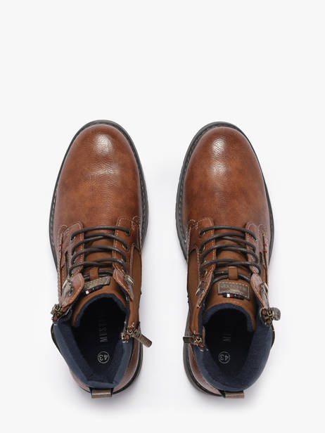 Bottines Mustang Vert men M0031006 vue secondaire 3