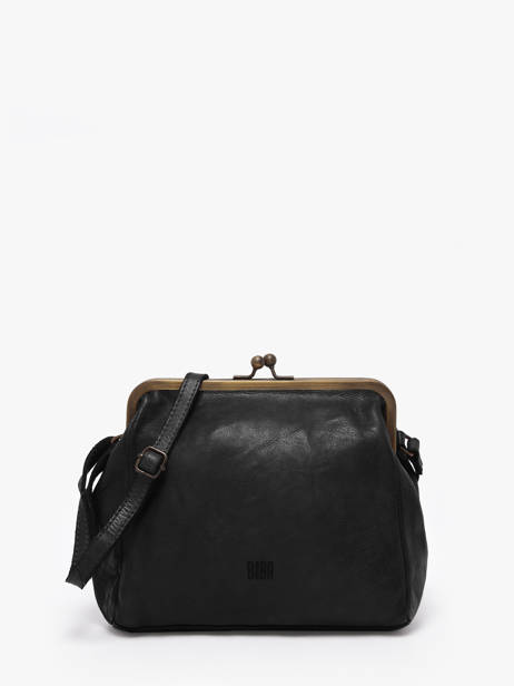 Sac Bandoulière Heritage Cuir Biba Noir heritage BT22