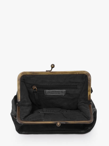 Sac Bandoulière Heritage Cuir Biba Noir heritage BT22 vue secondaire 2