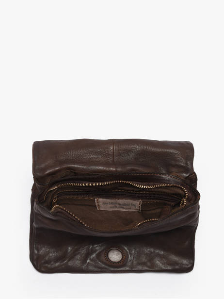 Cross Body Tas Heritage Leder Biba Bruin heritage BT33 ander zicht 3