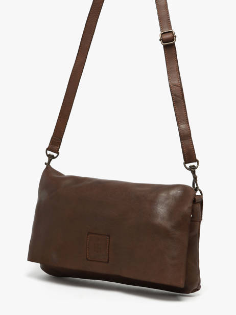 Cross Body Tas Heritage Leder Biba Bruin heritage BT5 ander zicht 2