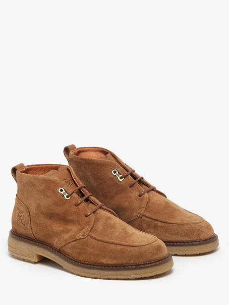 Enkellaarzen Uit Leder Solex Bruin men S3808 ander zicht 1