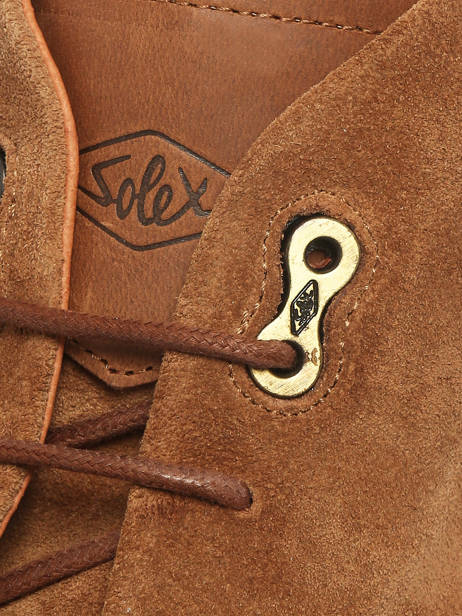 Enkellaarzen Uit Leder Solex Bruin men S3808 ander zicht 2