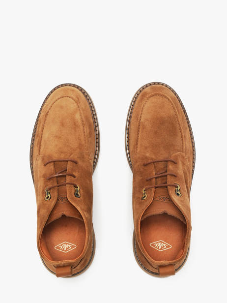 Enkellaarzen Uit Leder Solex Bruin men S3808 ander zicht 3