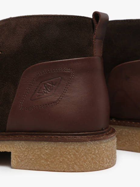 Bottines En Cuir Solex Marron men S3809 vue secondaire 2