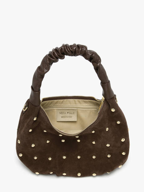 Sac Porté épaule Velvet Studs Milano Marron velvet studs VS25094 vue secondaire 3