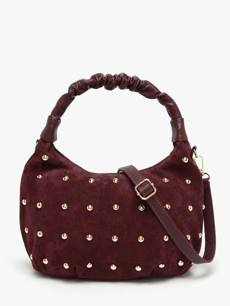Sac Porté épaule Velvet Studs Milano Rouge velvet studs VS25094 vue secondaire 4